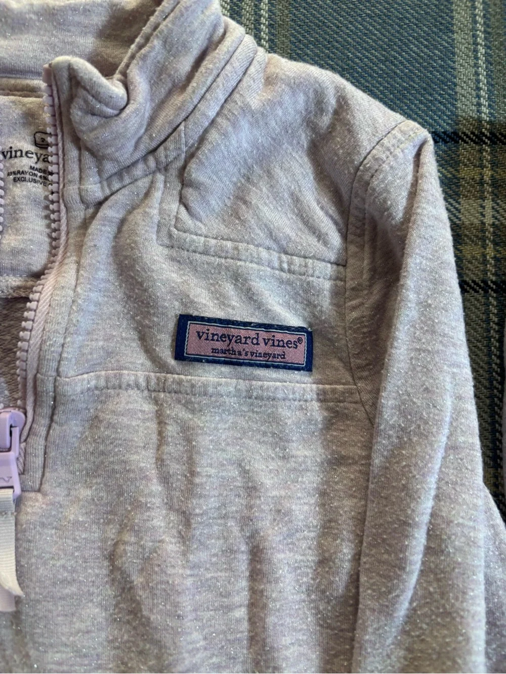 Vineyard Vines Girls DreamCloth Quarter Zip & Jogger Set Size 5